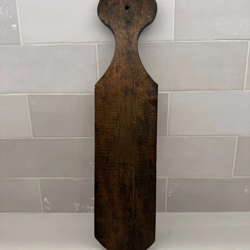 Vintage Wooden Key Holder‎ with Hooks Paddle Style for Wall